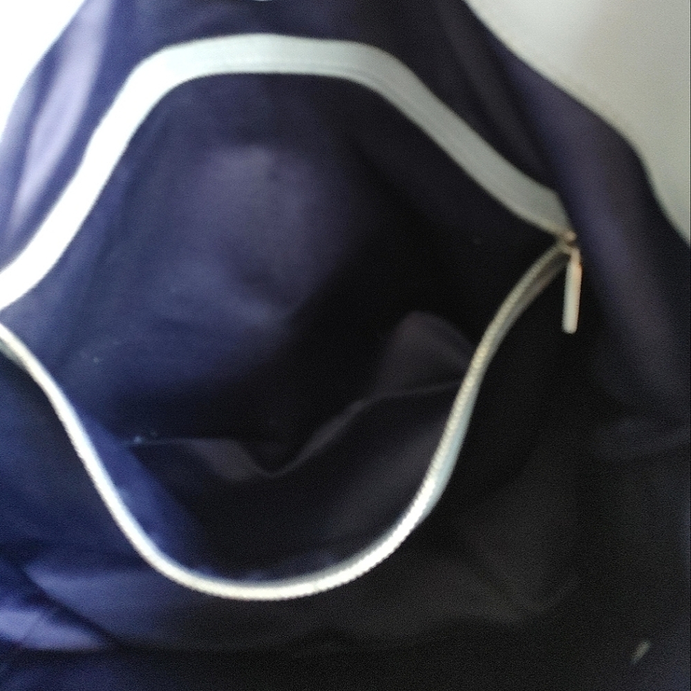 TOD'S Cobalt Blue Leather Shoulder Tote Bag - Picture 5 of 16